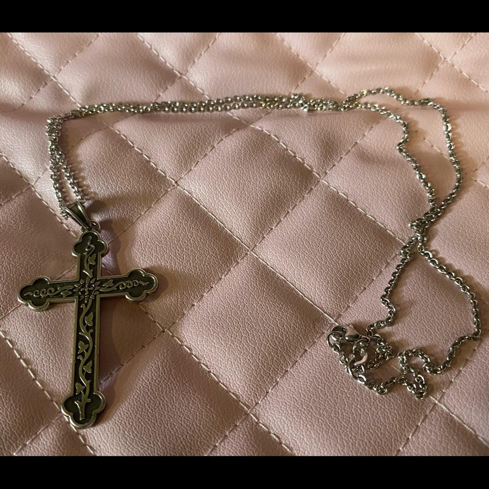 James Avery Ivory Cross and Chain.